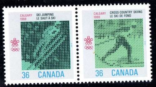 CANADA 1986 WINTER OLYMPICS CALGARY 3 SETS OF 2 U.M.M. CAT 6,55 POUNDS.