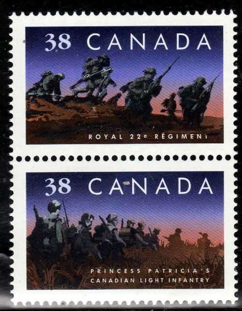 CANADA 2 SETS UMM (1) 1989 CANADIAN POETS (2) 1989 75TH ANNIV CANADIAN REGIMENTS. CAT 8,50 GBP.