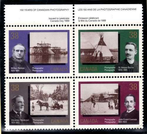 CANADA 2 SETS OF 4 UMM (1) 1989 150 YEARS PHOTOGRAPHY (2) 1989 ARTS & ENTERTAINMENT. CAT 7,40 GBP.