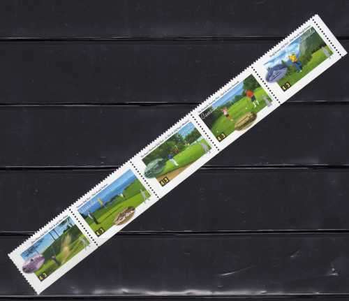 CANADA 1995 "CANADIAN AMATURE GOLF CHAMPIONSHIP" SET OF 5 UMM. SG 1637-41. CAT 4 POUNDS.