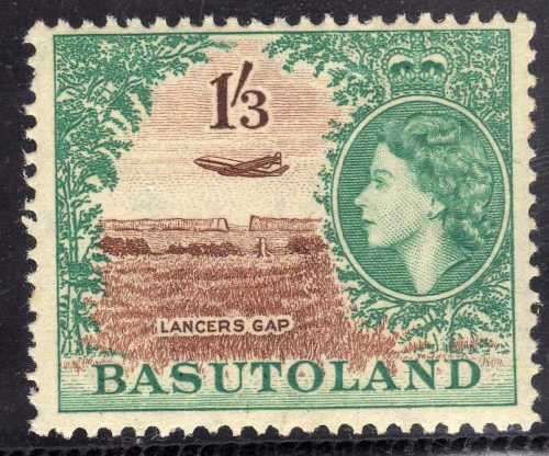 BASUTOLAND 1954 DEFINITIVE 1/3d LMM. SACC 50. CAT R600 FOR UMM. (SACC 2018)