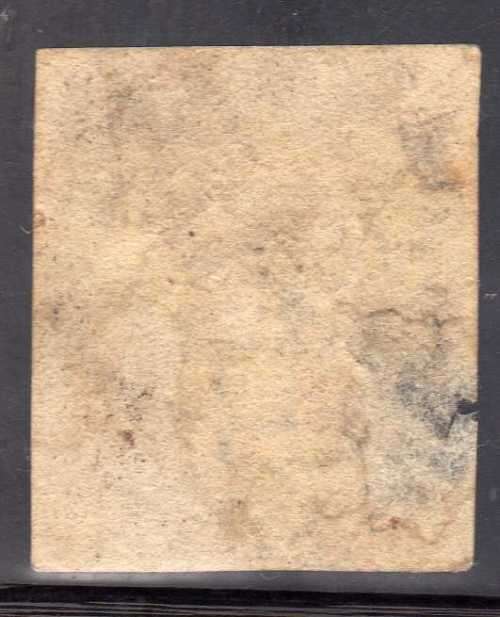 GREAT BRITAIN 1840 1d BLACK 4 MARGIN, OBLITERATED BY RED MALTESE CROSS. SG 2. CAT 425 POUNDS.