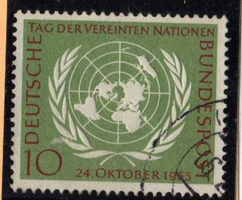GERMANY WEST 1955 UN DAY VFU. SG 1147. CAT 5,75 POUNDS.