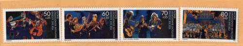 GERMANY BERLIN 1988 "YOUTH WELFARE FUND - MUSIC" SET OF 4 VFU. SG B804-807. CAT 9 POUNDS.