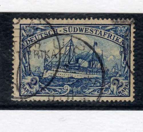 GERMAN SOUTH WEST AFRICA 1901 YACHT DEFIN SET OF 13 + SHADE OF 20Pfg VFU. SACC 13-25. CAT R5955.