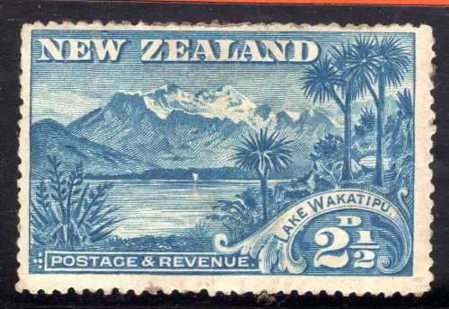 NEW ZEALAND 1898 DEFIN 2,5d "WAKATIPU" PERF 16 MOUNTED MINT BUT DISTURBED GUM. SG 250. CAT 50 POUNDS