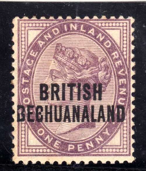 BECHUANALAND 1891 DEFIN GB STAMP OPTD 1d MOUNTED MINT. SACC 33. CAT R150.(2017/18)