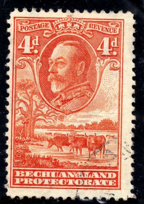 BECHUANALAND 1938 DEFIN 4d VERY FINE USED. SACC 98. CAT R170. (2017/8)