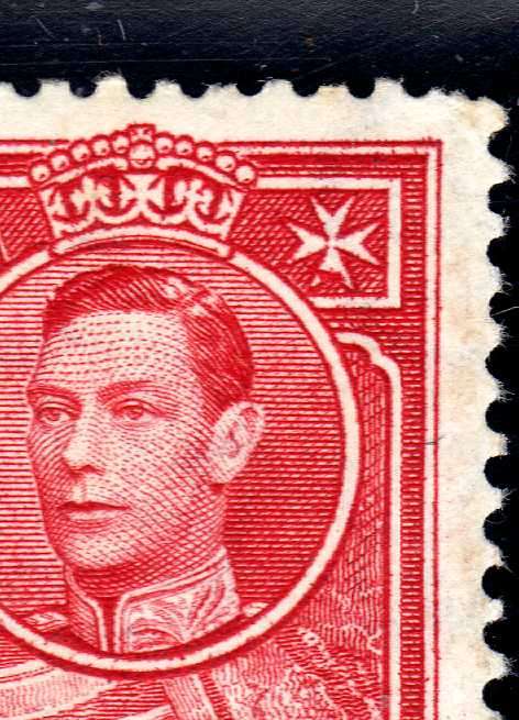 MALTA 1938 DEFIN 1,5d PAIR UMM WITH BROKEN CROSS VARIETY. SG 220a. CAT 400 POUNDS.