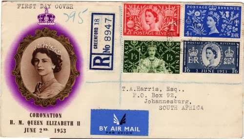 GREAT BRITAIN 1953 CORONATION ILLUSTRATED FDC FINE CONDITION. CAT 75 POUNDS.