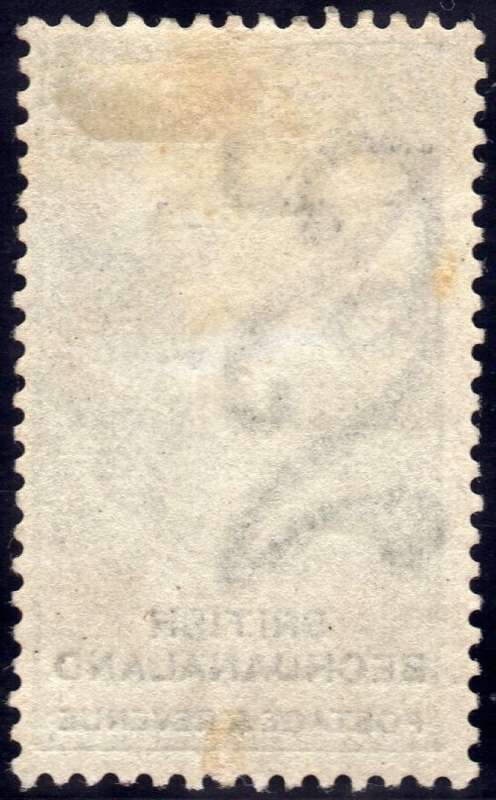BECHUANALAND 1887 UNAPPROPRIATED DIES 10/- GREEN & BLACK  FINE MOUNTED MINT. SACC 19. CAT R7000.