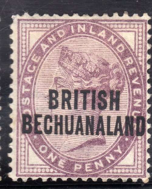 BECHUANALAND 1891/04 GB STAMPS OPTD "BRITISH BECHUANALAND" 1d MOUNTED MINT. SACC 33.  CAT R150.