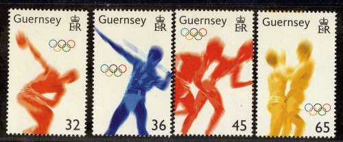 GUERNSEY 2004 "OLYMPIC GAMES ATHENS" SET OF 4 & MINI SHEET UMM. SG 1045-1049. CAT 10,55 POUNDS.