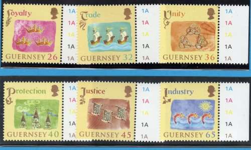 GUERNSEY 2004 "800TH ANNIV OF ALLEGIANCE TO ENGLAND" SET OF 6 UMM. SG 1038-1043. CAT 8 POUNDS.