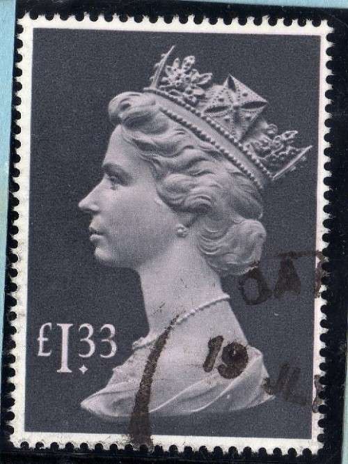 GREAT BRITAIN 28.8.1984 1,33 POUND DEFIN VFU. SG 1026c. CAT 7 POUNDS.