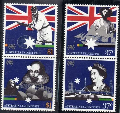 AUSTRALIA 1988 "BICENTENARY OF SETTLEMENT" (13TH ISSUE) SET OF 4 UMM. SG 1145-48. CAT 4,50 POUNDS.