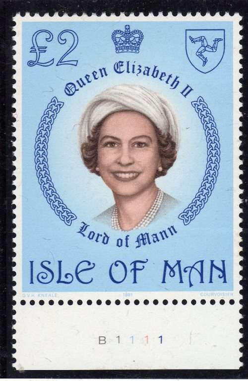 ISLE OF MAN 1978 DEFIN 2 POUND QUEEN ELIZABETH II UMM. SG 128. CAT 4,50 POUNDS.