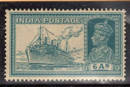 INDIA 1937 DEFIN 6A LMM. SG 256. CAT 14 GBP.