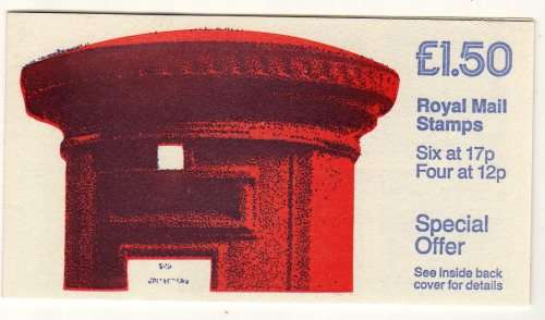 GREAT BRITAIN 14/1/1986 PILLAR BOX BOOKLET UMM. SG FP1. CAT 7 POUNDS.