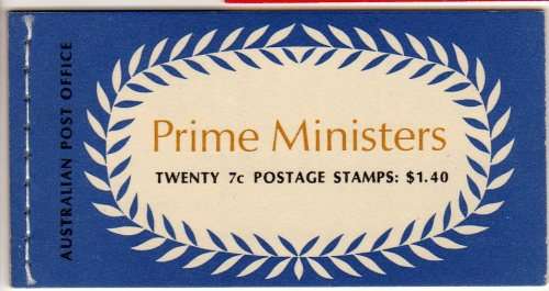 AUSTRALIA 22/10/1969 PRIME MINISTERS BOOKLET. SG SB 45. CAT 8 POUNDS.