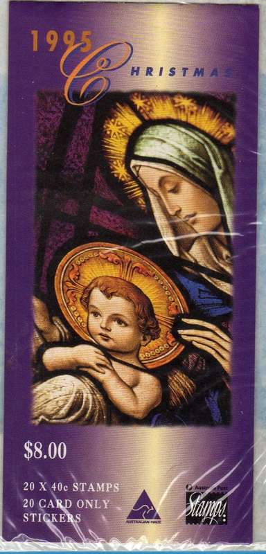 AUSTRALIA 1/11/1995 CHRISTMAS BOOKLET. SG SB 92. CAT 8,50 POUNDS.