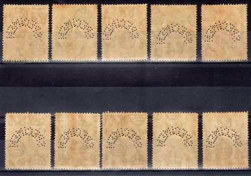 SWAZILAND 1933 KGV SET TO 10/- PERFINED SPECIMEN UNMOUNTED MINT. SACC 10s-19s. CAT FOR MM R5500.