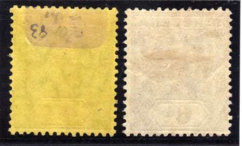 ST HELENA 1912 DEFIN SET OF 2 VERY FINE MOUNTED MINT. SG 83-84. CAT 19,25 POUNDS.