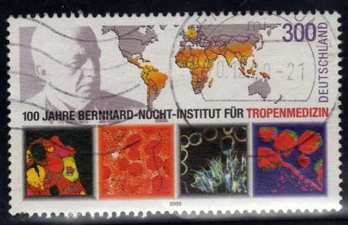 GERMANY 2000 "CENT OF INSTITUTE FOR TROPICAL MEDICINE" 300pf VFU. SG 2987. CAT 4,25 POUNDS.