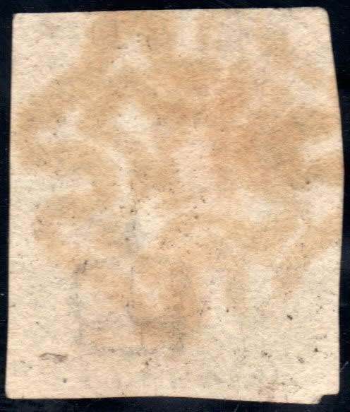 GREAT BRITAIN 1840 1d BLACK ALMOST 3  MARGIN WITH RED MALTESE CROSS CANCEL. SG 2. CAT 425 POUNDS.