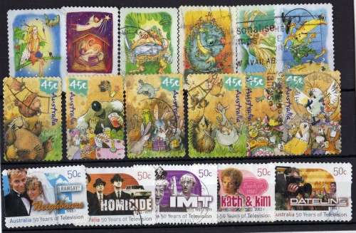 AUSTRALIA 3 SETS (1) 2002 MAGIC RAIN FOREST SET 6 (2) 2001 WILD BABIES SET 6 (3) 2006 50 YRS TV.