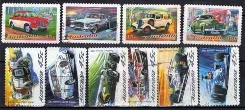 AUSTRALIA 2 SETS (1) 1997 CLASSIC CARS SET OF 4 (2) 2002 CENT OF MOTOR RACING IN AUSTRALIA SET OF 6.