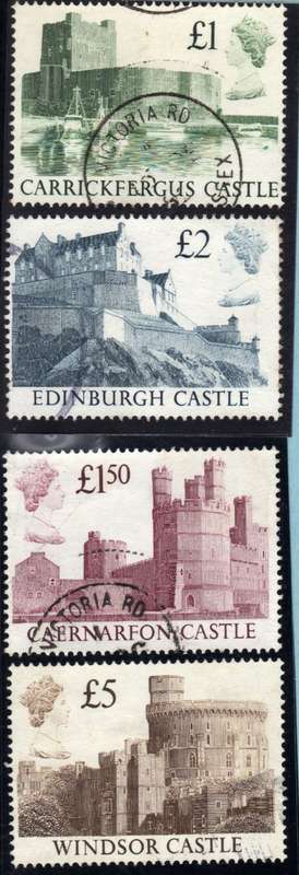 GREAT BRITAIN 1988 HIGH VALUE DEFINITIVE SET OF 4 VFU. SG 1410-1413. CAT 2,75 GBP (2018)