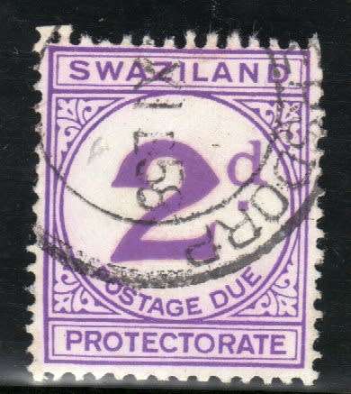 BASUTOLAND 1933 POSTAGE DUE 2d CHALK SURFACED PAPER VERY FINE USED. SACC 2a. CAT R1300.