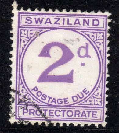 BASUTOLAND 1933 POSTAGE DUE 2d CHALK SURFACED PAPER VERY FINE USED. SACC 2a. CAT R1300.