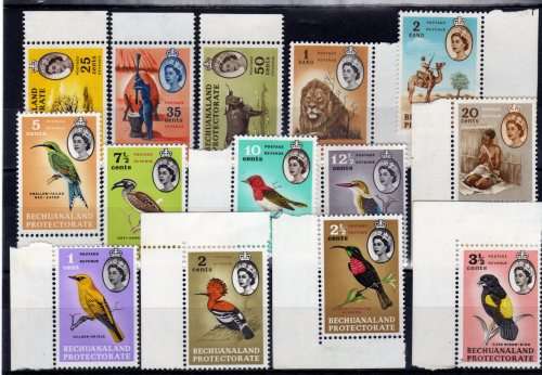 BECHUANALAND 1961 DEFIN SET OF 14 SUPERB UNMOUNTED MINT. SACC 164-177. CAT R1630.
