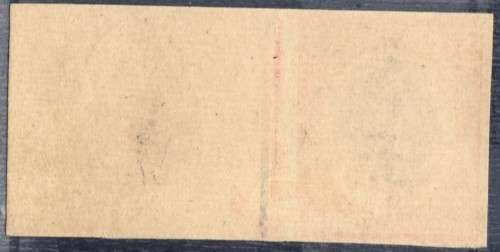 SOUTH AFRICA 1926 6d GREY & ORANGE RED COLOUR TRIAL IMPERF PLATE PROOF SINGLE WITH PART ARROW.