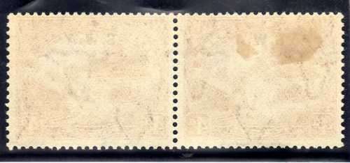 SOUTH WEST AFRICA 1927/30 4d BROWN PERF 14 MINT PAIR WITH NO STOP AFTER "A" VAR. SACC 85d. CAT R1800