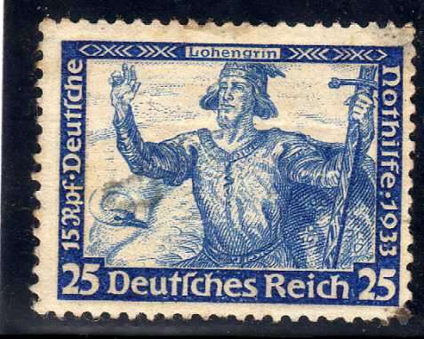 GERMANY 1933 WELFARE FUND 25 + 15 PF MINT. SG 520. CAT 37 POUNDS.