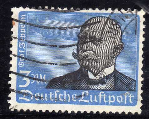 GERMANY 1934 AIR 3M GOOD USED. SG 536. CAT 60 POUNDS. (2013)