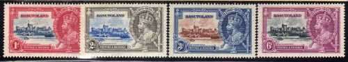 BASUTOLAND 1935 SILVER JUBILEE SET OF 4 M.M. SACC 11-14. CAT R141. (2015)