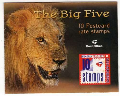 SOUTH AFRICA 2001 BIG FIVE BOOKLET 53 COMPLETE UMM. SACC 1374. CAT R350. (SACC 2023-25)