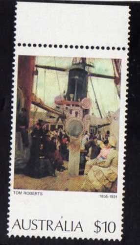 AUSTRALIA 1974 "AUSTRALIAN PAINTINGS" $10 UMM. SG 567a.