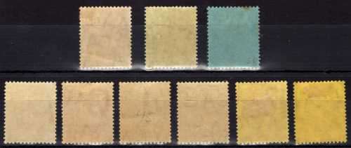MONTSERRAT 1916-22 DEFIN KGV FINE LMM SELECTION. SG 49-53, 53a, 55-56 & 58. CAT 57.80 POUNDS. (2018)