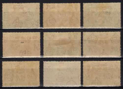 MONTSERRAT 1938 DEFIN SCARCE PERF 13 1/2d - 2/6d LMM. SG 101-109. CAT 178 POUNDS (2018)