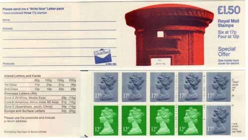 GREAT BRITAIN 1986 PILLAR BOX BOOKLETS UMM. SG FP1 A & B.