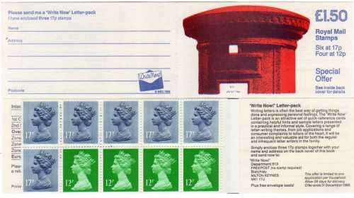 GREAT BRITAIN 1986 PILLAR BOX BOOKLETS UMM. SG FP1 A & B.