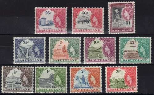 BASUTOLAND 1961 DECIMAL DEFIN SET OF 11 UNMOUNTED MINT. SACC 69-79. CAT R2616.
