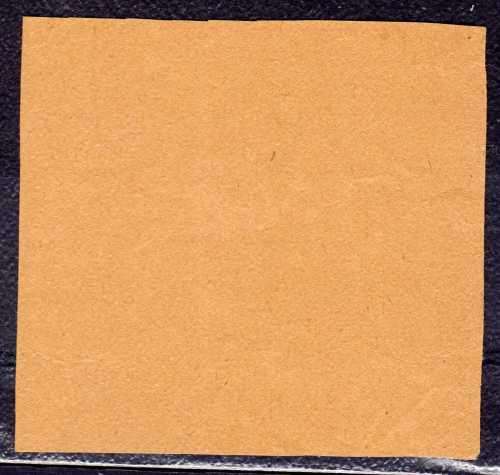 GREAT BRITAIN 1902-10 KEVII 1d SCARLET ON BUFF UNGUMMED PAPER IMPERF PLATE PROOF.