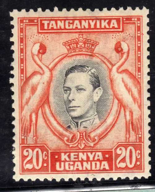 KENYA UGANDA TANGANYIKA 1938 DEFIN 20c PERF 13,25 MM. SG 139. CAT 42 POUNDS. (2018)
