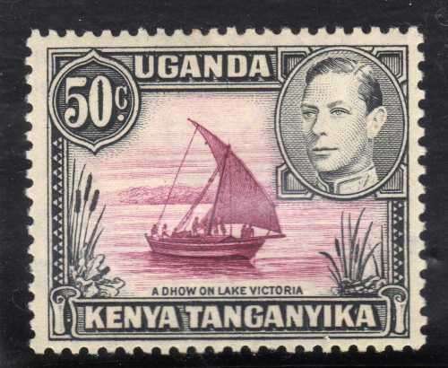 KENYA UGANDA TANGANYIKA 1938 DEFIN 50c PERF 13 x 12,5 LMM. SG 144e. CAT 14 POUNDS. (2018)